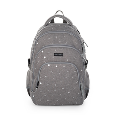 Studentský batoh OXY SCOOLER Grey geometric , 9-13623