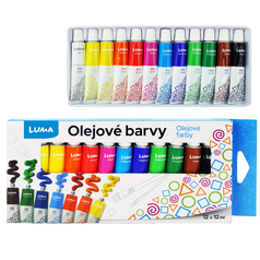 barvy olejové  LUMA 12 barev á 12 ml