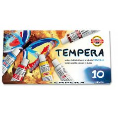 temperové barvy KOH-I-NOOR v tubě 16ml 10 barev AKCE
