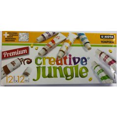 Barvy temperové Sakota Creative Jungle 12 barev x 12 ml