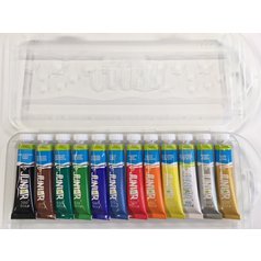 Barvy temperové v pevné plastové krabičce JUNIOR 12x12 ml