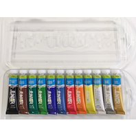 Barvy temperové v pevné plastové krabičce JUNIOR 12x12 ml