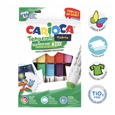 temperové barvy CARIOCA na TEXTIL v tubě 1 barev