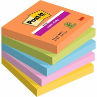 Samolepicí bloček Super Sticky BOOST - 76 x 76 mm, 5 x 90 lístků