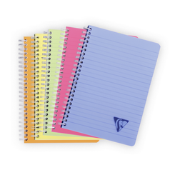 Zápisník Clairefontaine Linicolor fresh A5, linkovaný, 90 listů, assort barev