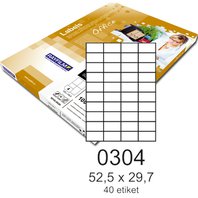 Etiketa Rayfilm A4 bílá 52,5x29,7 mm 100 listů v balení