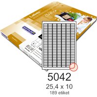 Etiketa Rayfilm A4 bílá 25,4x10 mm 100 listů v balení