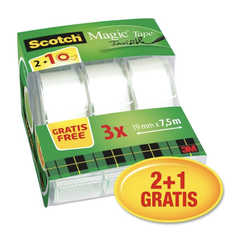 Izolepa Magic Scotch 810 19mm x 33m se zásobníkem 2+1 free 19mm/7,5m Izolepa Magic Scotch 810 19mm x 33m se zásobníkem 2+1 free 19mm/7,5m