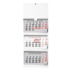 Nástěnný kalendář - Tříměsíční - skládaný (s mezinárodními svátky)
