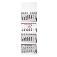 Nástěnný kalendář - Čtyřměsíční - skládaný (s mezinárodními svátky)