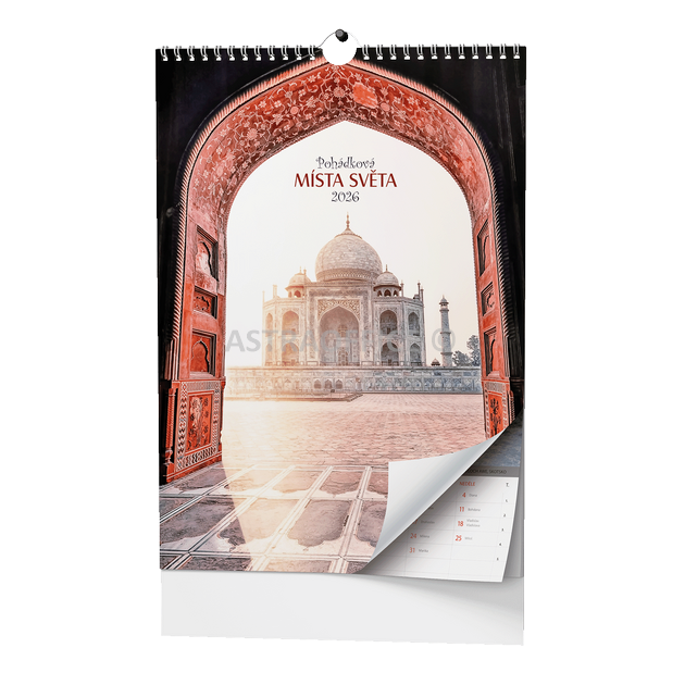 Nástěnný kalendář - Pohádková místa světa - A3