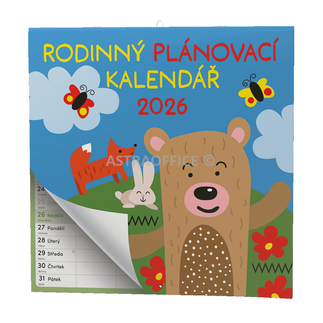 Nástěnný kalendář - Rodinný plánovací kalendář