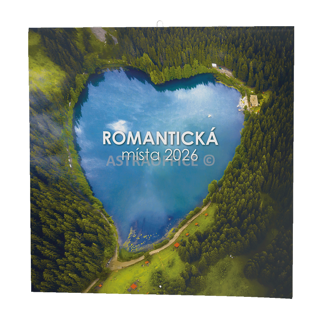 Nástěnný kalendář - Romantická místa