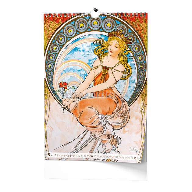 Nástěnný kalendář A3 Alfons Mucha 2027
