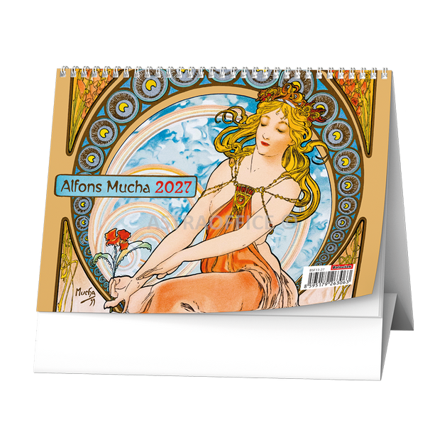 Stolní kalendář Alfons Mucha 2027