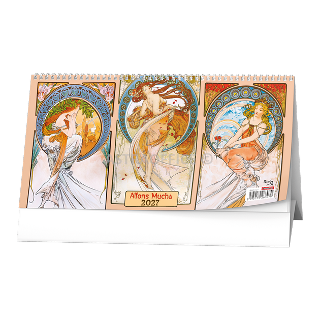 Stolní čtrnáctidenní kalendář Alfons Mucha 2027