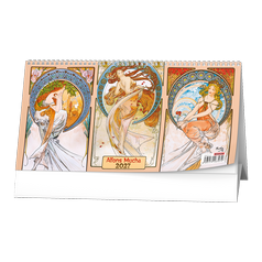 Stolní čtrnáctidenní kalendář Alfons Mucha 2027