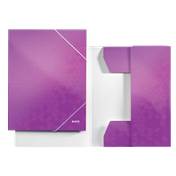 Tříklopá složka Leitz Wow A4 - purpurová