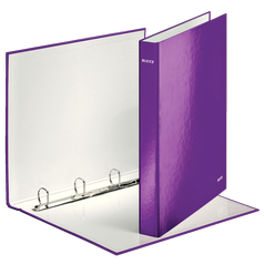 4 kroužkový pořadač Leitz WOW - purpurový