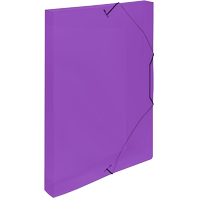 Box na spisy průhledný A4 - fialový