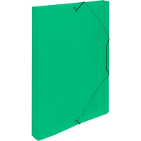 Box na spisy průhledný A4 - zelený