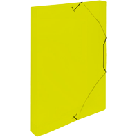 Box na spisy průhledný A4 - žlutý