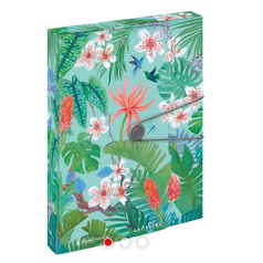 Box na spisy PP  s gumou A4 LadyLike Jungle