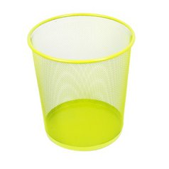 Koš kancelářský drátěný neon zelený
