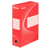Archivační krabice Esselte 100 mm - červená 128422