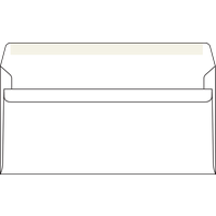 Poštovní obálka samolepící bílá DL bez okénka
