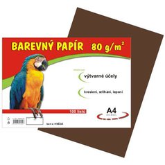 Náčrtkový papír A4 hnědý 100 ls