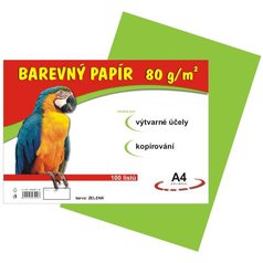 Náčrtkový papír A4 zelený 100 ls