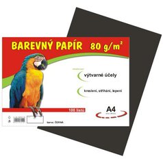 Náčrtkový papír A4 černý 100 ls