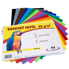 Náčrtkový papír A4 60 ls 5x12 barev