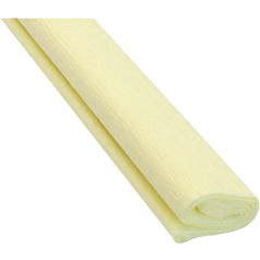 Barevný krepový papír 50 x 200 cm - 02 krémový