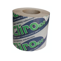 toaletní papír Cliro 400  jednovrstvý recyklovaný