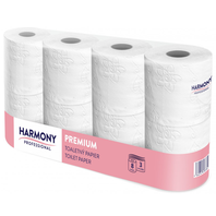 toaletní papír Harmasan Premium Professional  8 rolí, 3 vrstvý bílý 100% celulóza