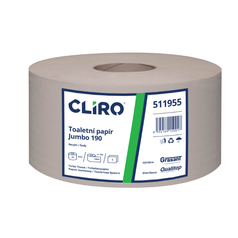 toaletní papír JUMBO Cliro RECYKL průměr 19cm jednovrstvý