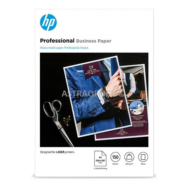 HP PROF MATTE FSC, 7MV80A, papír, matný, bílý, A4, 200 g/m2, 150 ks, nespecifikováno