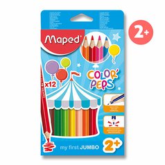 pastelky Maped My first JUMBO trojhranné Color'peps /12 barev