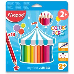 pastelky Maped My first JUMBO trojhranné Color'peps /18 barev