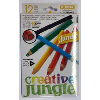Pastelky Sakota Creative Jungle JUMBO 12 barev ABA1864
