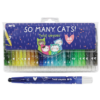 voskovky vysouvatelné M&G So Many Cats  48 barev