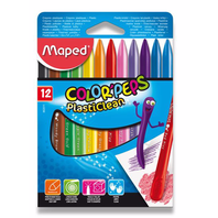 Pastelky Plasticlean Maped Color'Peps/12 barev