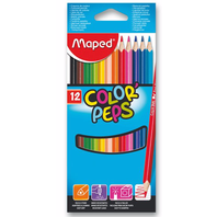 Pastelky Maped Color'Peps trojhranné /12 barev