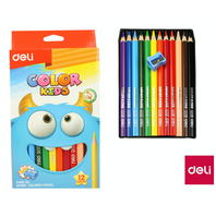 pastelky trojhranné JUMBO DELI Color Kids 12 barev EC00600