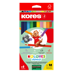 pastelky KORES JUMBO/12 ks trojhranné