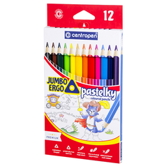 Pastelky CENTROPEN 9522 Jumbo Ergo 12 barev