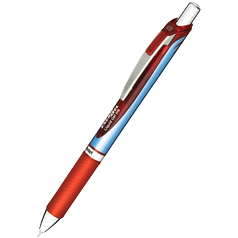 Gelový popisovač PENTEL BLN75 0,5 mm červený