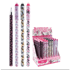 Gumovací průpiska M&G iErase Butterfly 0,7 mm mix motivů